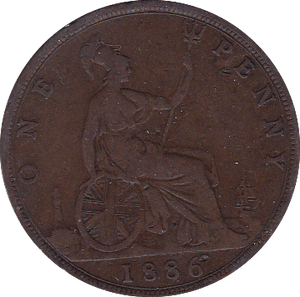 1886 PENNY ( F ) - Penny - Cambridgeshire Coins