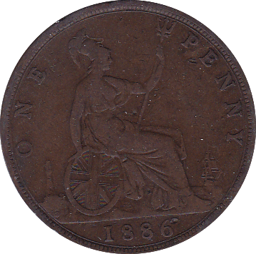 1886 PENNY ( F ) - Penny - Cambridgeshire Coins