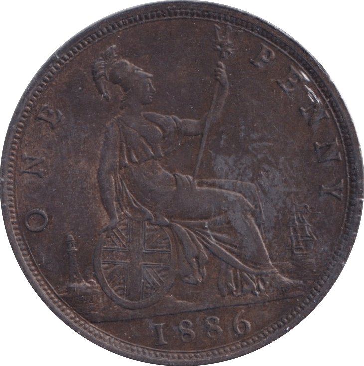1886 PENNY ( GVF ) - Penny - Cambridgeshire Coins