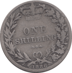 1886 SHILLING ( FAIR ) 5 - SHILLING - Cambridgeshire Coins