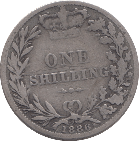 1886 SHILLING ( FAIR ) 5 - SHILLING - Cambridgeshire Coins