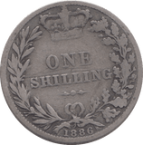 1886 SHILLING ( FAIR ) 5 - SHILLING - Cambridgeshire Coins