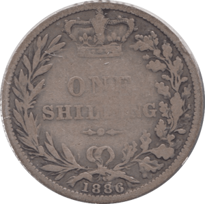 1886 SHILLING ( NF ) - Shilling - Cambridgeshire Coins