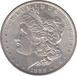 1886 SILVER MORGAN DOLLAR USA - SILVER WORLD COINS - Cambridgeshire Coins