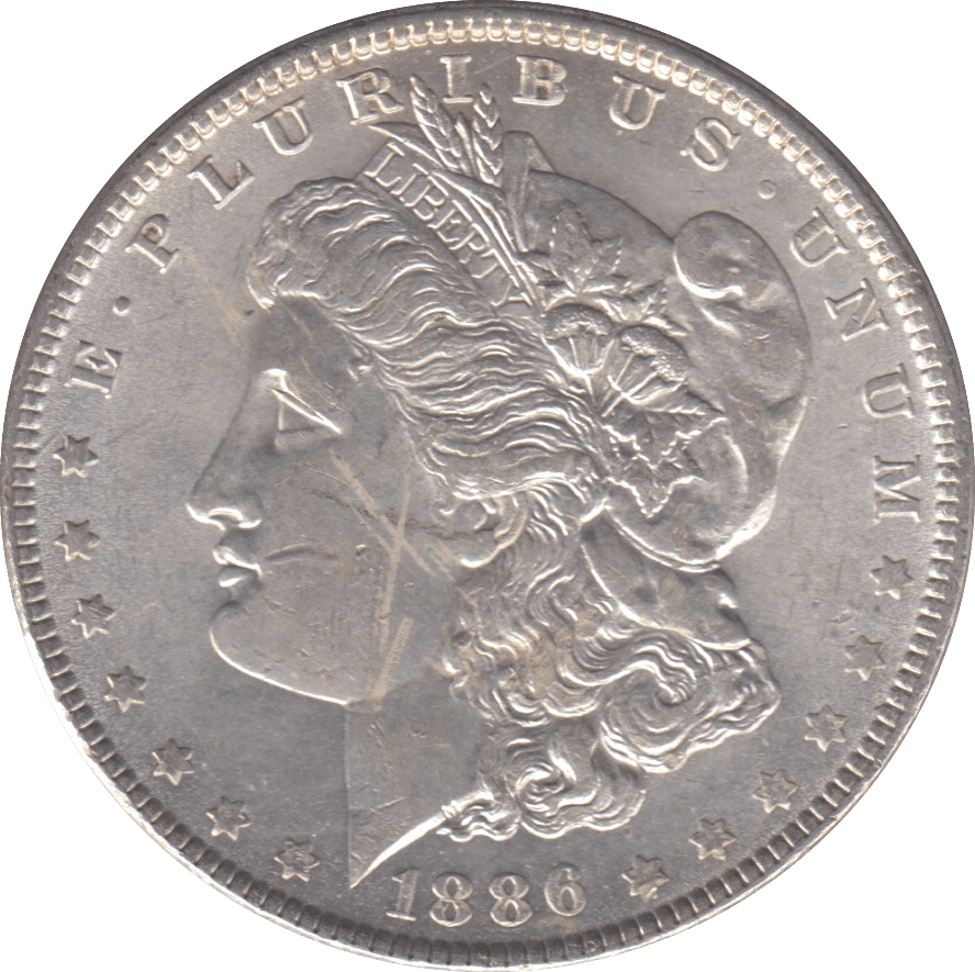 1886 SILVER MORGAN DOLLAR USA - SILVER WORLD COINS - Cambridgeshire Coins