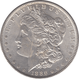 1886 SILVER MORGAN DOLLAR USA - SILVER WORLD COINS - Cambridgeshire Coins