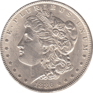 1886 SILVER MORGAN DOLLAR USA - SILVER WORLD COINS - Cambridgeshire Coins