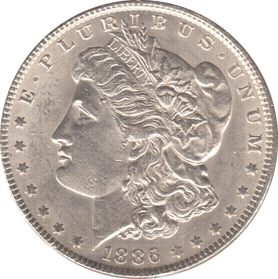 1886 SILVER MORGAN DOLLAR USA - SILVER WORLD COINS - Cambridgeshire Coins