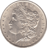 1886 SILVER MORGAN DOLLAR USA - SILVER WORLD COINS - Cambridgeshire Coins