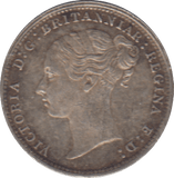 1886 SILVER THREEPENCE ( AUNC ) - Threepence - Cambridgeshire Coins
