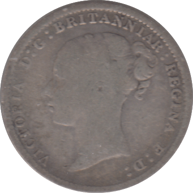 1886 SILVER THREEPENCE ( FAIR ) - Cambridgeshire Coins