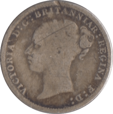 1886 SILVER THREEPENCE ( FAIR ) - Threepence - Cambridgeshire Coins