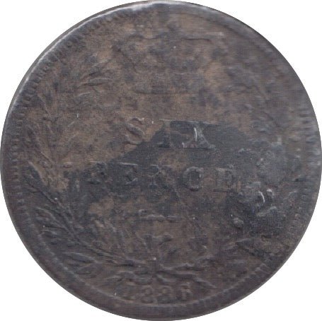 1886 SIXPENCE ( FAIR ) A TONED - Sixpence - Cambridgeshire Coins