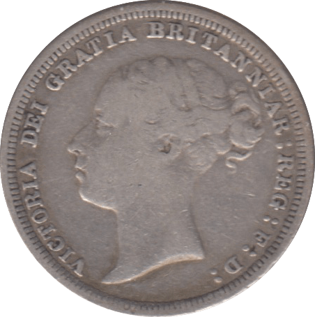 1886 SIXPENCE ( FINE ) 8 - SIXPENCE - Cambridgeshire Coins