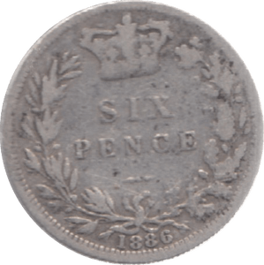 1886 SIXPENCE ( FINE ) 9 - Sixpence - Cambridgeshire Coins