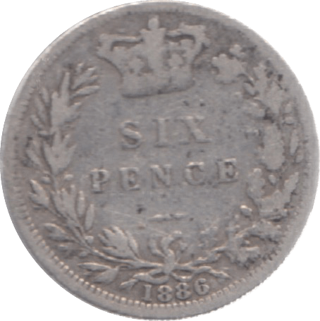 1886 SIXPENCE ( FINE ) 9 - Sixpence - Cambridgeshire Coins