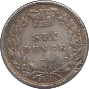 1886 SIXPENCE ( FINE ) - Sixpence - Cambridgeshire Coins
