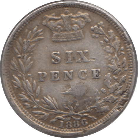 1886 SIXPENCE ( FINE ) - Sixpence - Cambridgeshire Coins