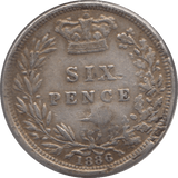 1886 SIXPENCE ( FINE ) - Sixpence - Cambridgeshire Coins