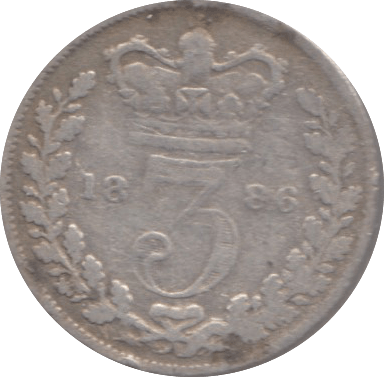 1886 THREEPENCE ( FAIR ) - Threepence - Cambridgeshire Coins