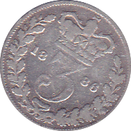 1886 THREEPENCE ( FAIR ) - Threepence - Cambridgeshire Coins