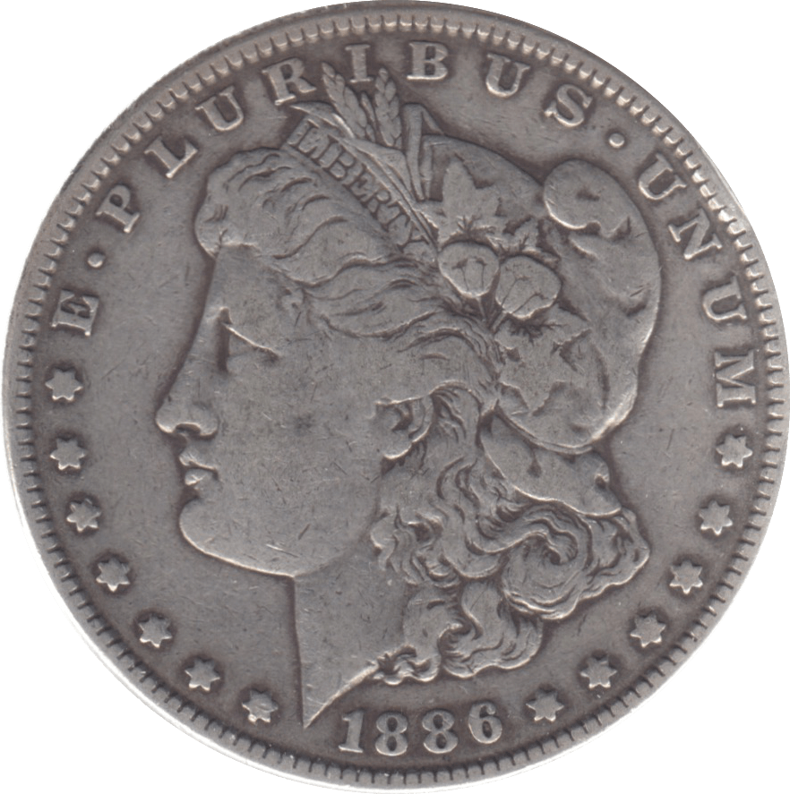 1886 USA ONE DOLLAR - WORLD COINS - Cambridgeshire Coins