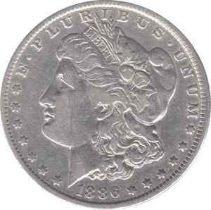 1886 USA SILVER MORGAN DOLLAR NEW ORLEANS - WORLD COINS - Cambridgeshire Coins