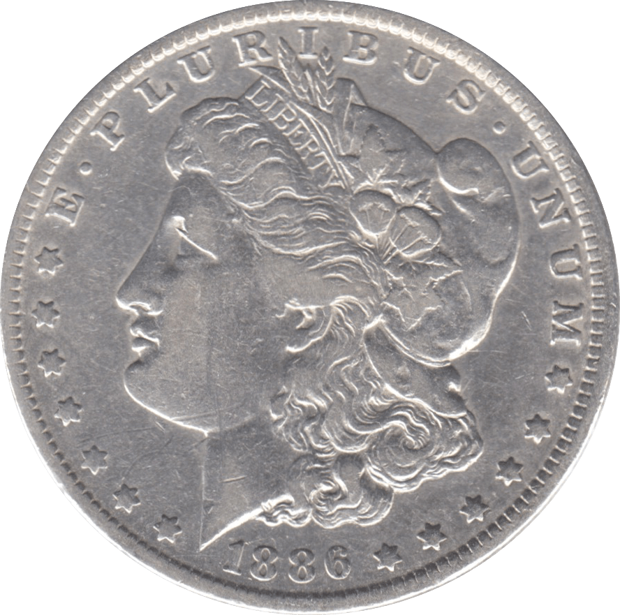 1886 USA SILVER MORGAN DOLLAR NEW ORLEANS - WORLD COINS - Cambridgeshire Coins