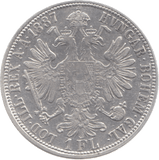 1887 AUSTRIA HUNGARY SILVER ONE FLORIN - SILVER WORLD COINS - Cambridgeshire Coins