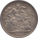 1887 CROWN ( AUNC ) 7 - Crown - Cambridgeshire Coins
