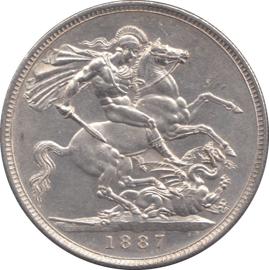 1887 CROWN ( AUNC ) - Crown - Cambridgeshire Coins