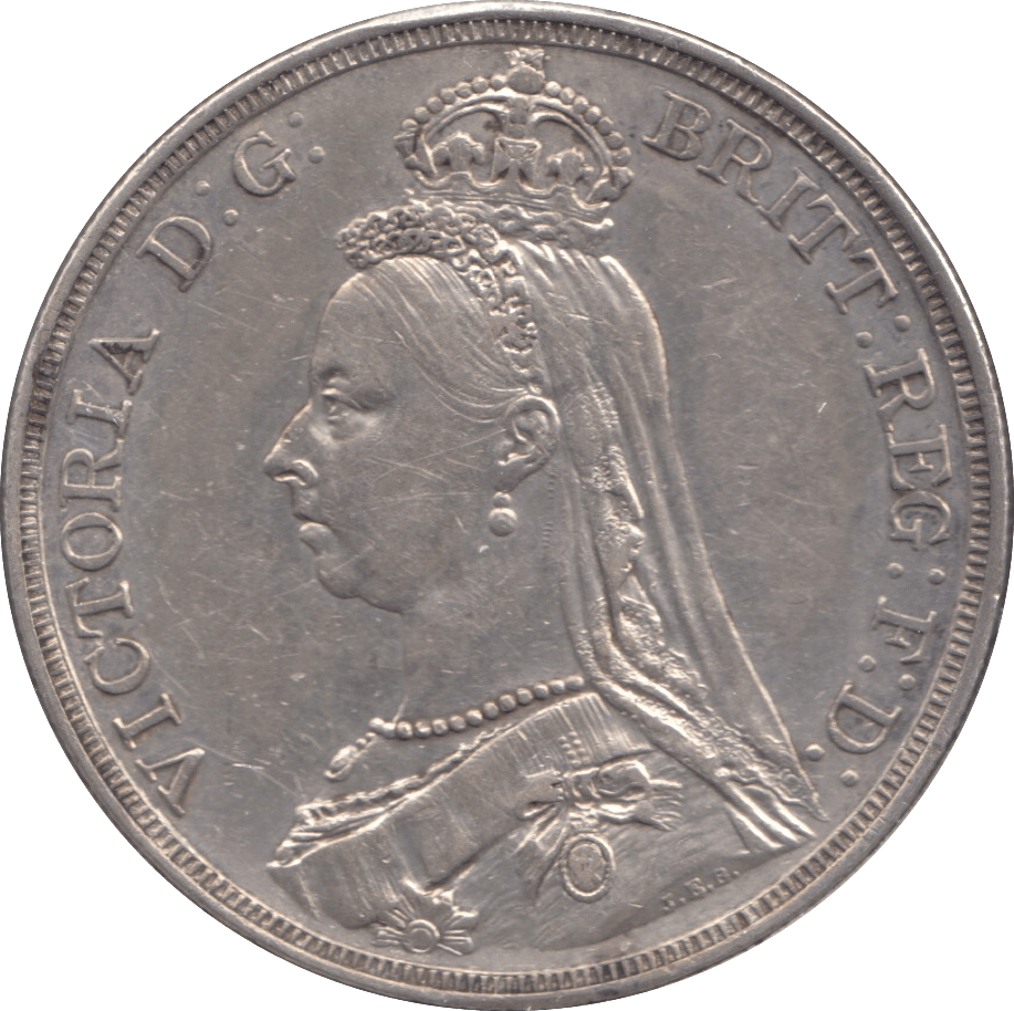 1887 CROWN ( AUNC ) - CROWN - Cambridgeshire Coins
