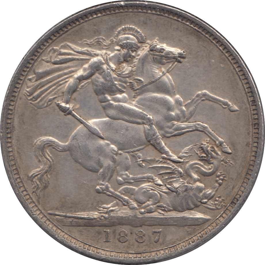 1887 CROWN ( EF ) 1 - Crown - Cambridgeshire Coins