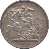 1887 CROWN ( EF ) 1 - Crown - Cambridgeshire Coins