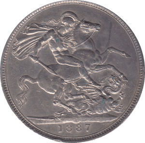 1887 CROWN ( EF ) 3A - Crown - Cambridgeshire Coins
