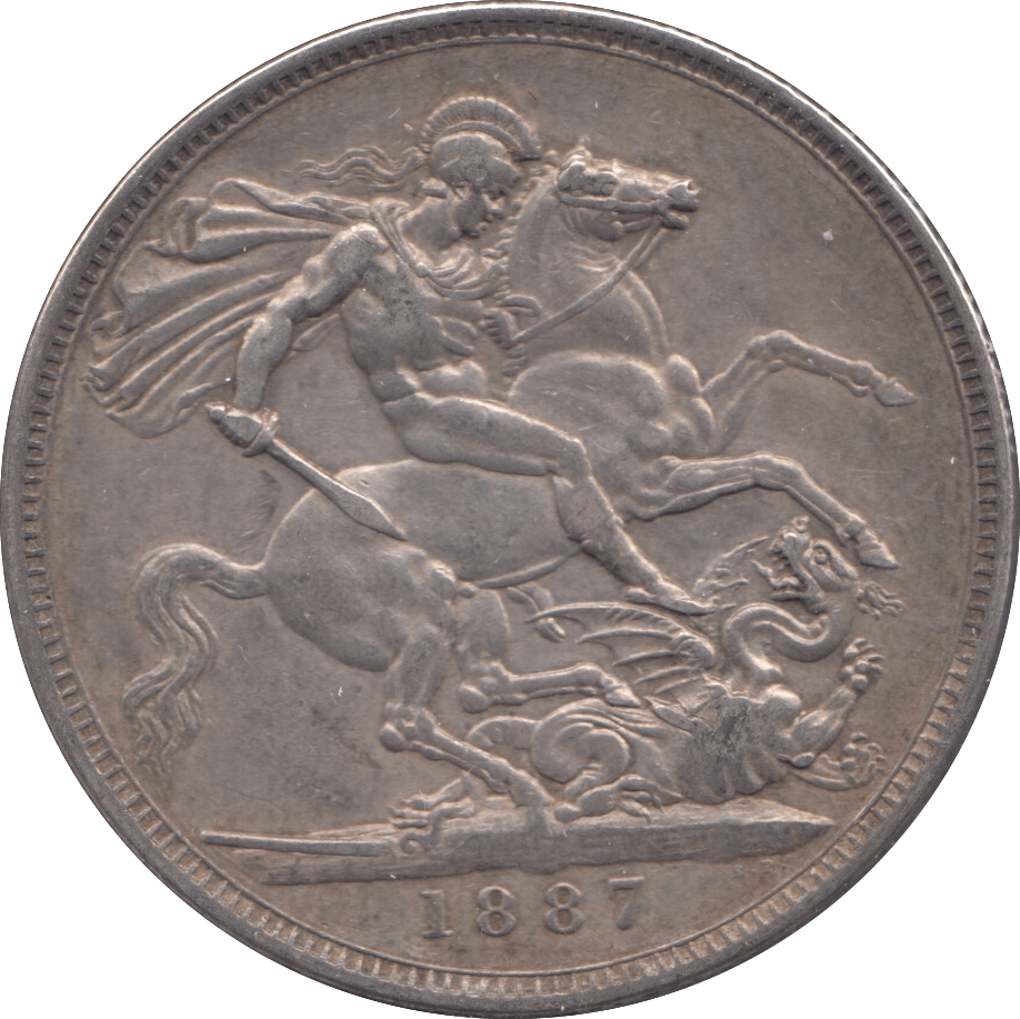 1887 CROWN ( EF ) 3 - Crown - Cambridgeshire Coins