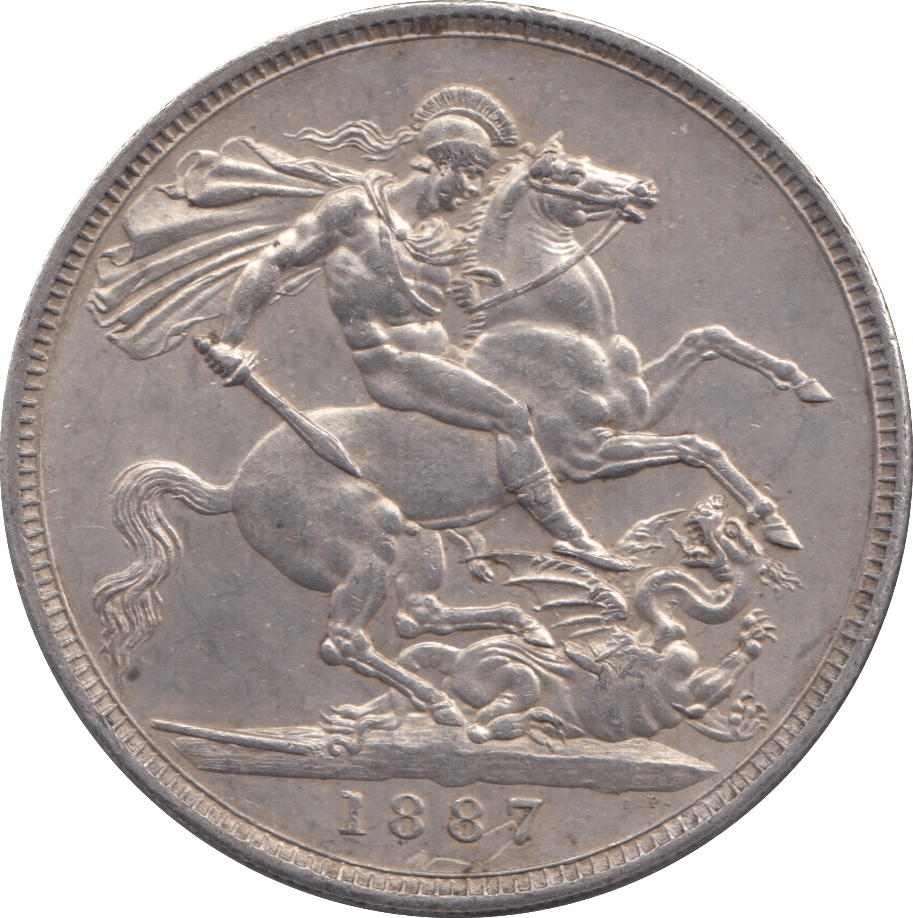 1887 CROWN ( EF ) 5 - CROWN - Cambridgeshire Coins