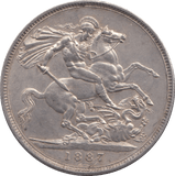 1887 CROWN ( EF ) 5 - CROWN - Cambridgeshire Coins