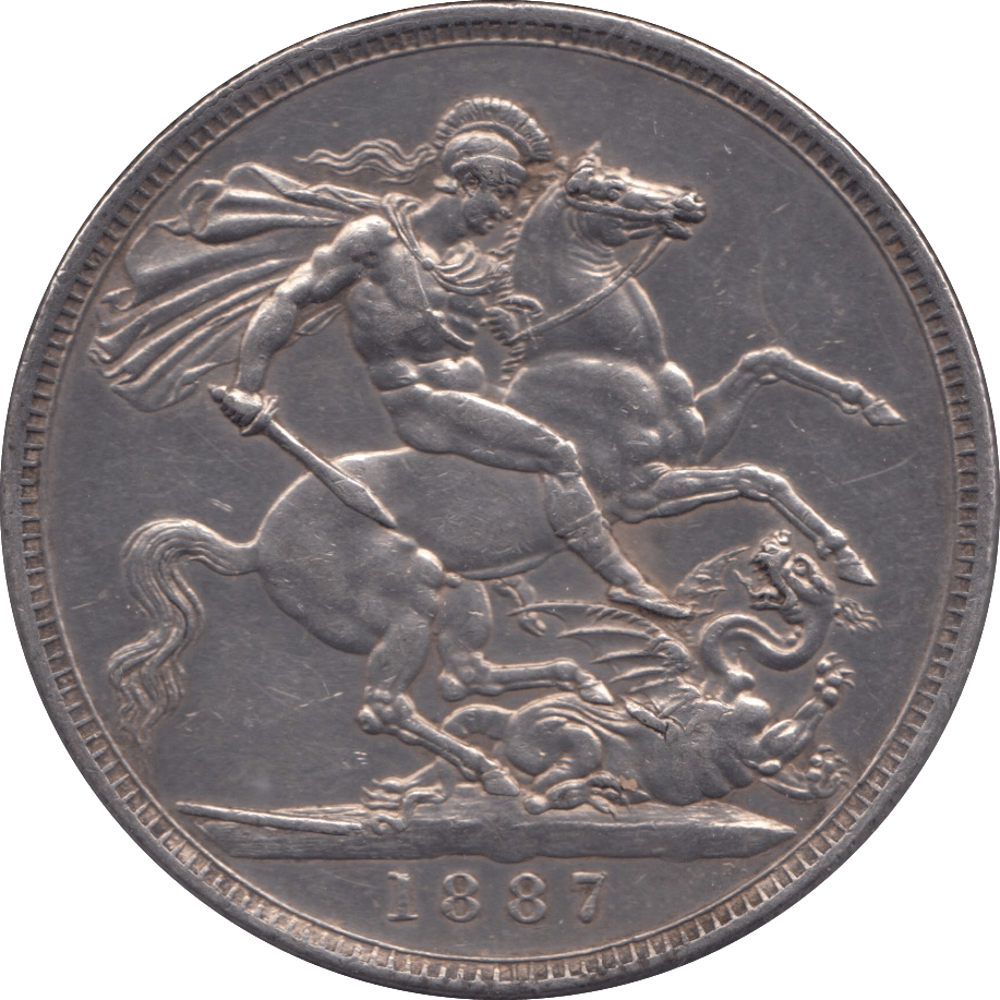1887 CROWN ( EF ) 5 - Crown - Cambridgeshire Coins