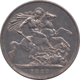 1887 CROWN ( EF ) 5 - Crown - Cambridgeshire Coins