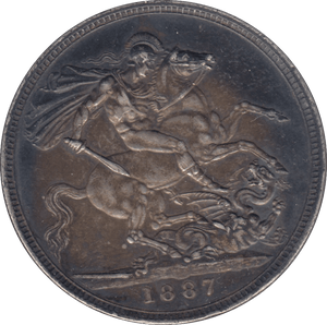 1887 CROWN ( EF ) 6 - CROWN - Cambridgeshire Coins
