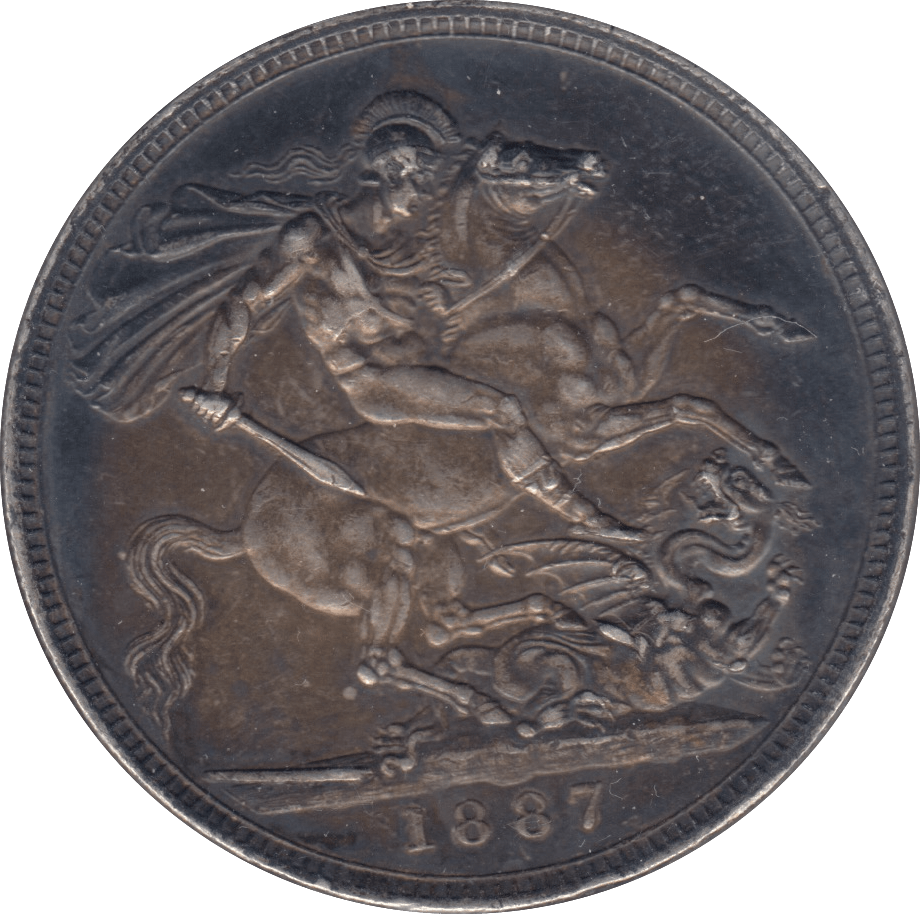 1887 CROWN ( EF ) 6 - CROWN - Cambridgeshire Coins