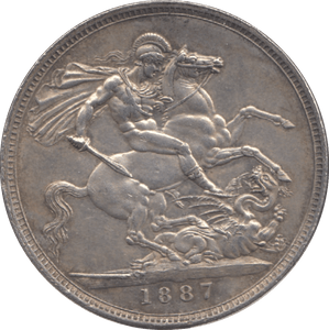1887 CROWN ( EF ) 6 - Crown - Cambridgeshire Coins