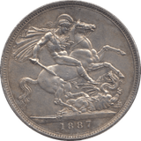 1887 CROWN ( EF ) 6 - Crown - Cambridgeshire Coins