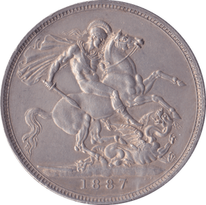 1887 CROWN ( EF ) C - Crown - Cambridgeshire Coins