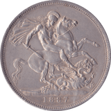 1887 CROWN ( EF ) C - Crown - Cambridgeshire Coins