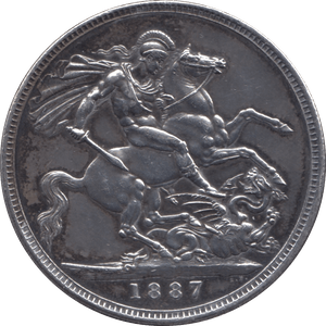 1887 CROWN ( EF ) - Crown - Cambridgeshire Coins