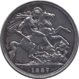 1887 CROWN ( EF ) - Crown - Cambridgeshire Coins