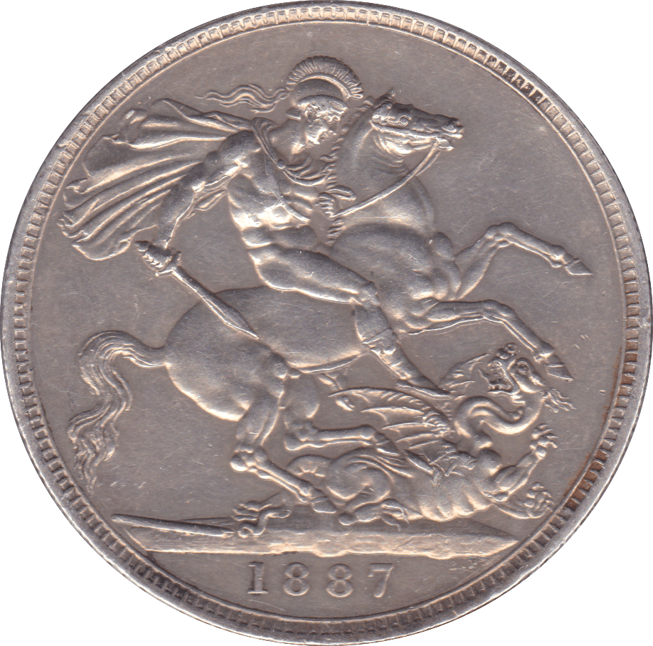 1887 CROWN ( EF ) D - Crown - Cambridgeshire Coins