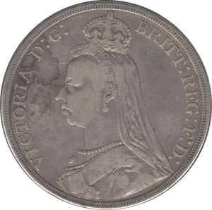 1887 CROWN ( FINE ) 6 - Crown - Cambridgeshire Coins